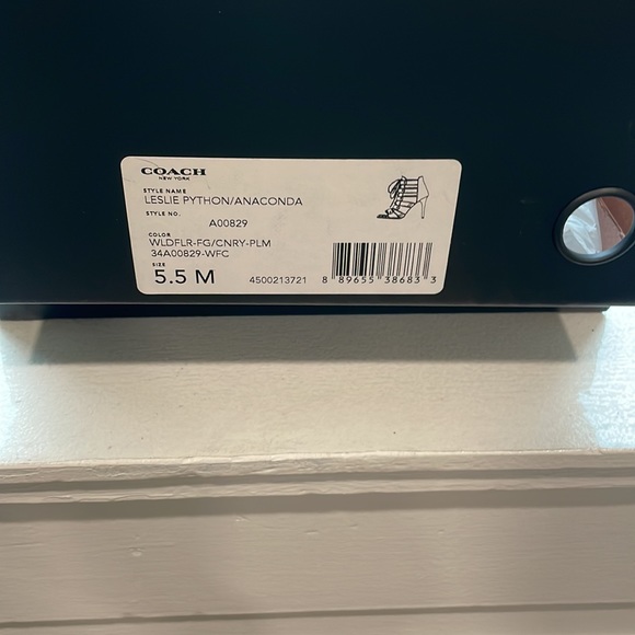 Coach Leslie python high heel - Picture 7 of 7